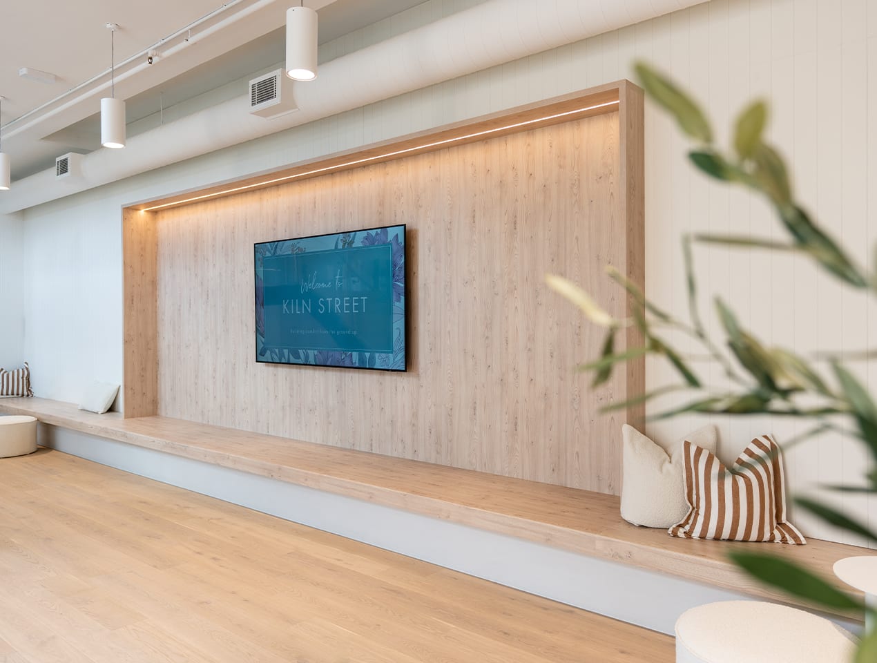 Havwoods Blanco timber flooring featured in Pillow Talk's Headquarters